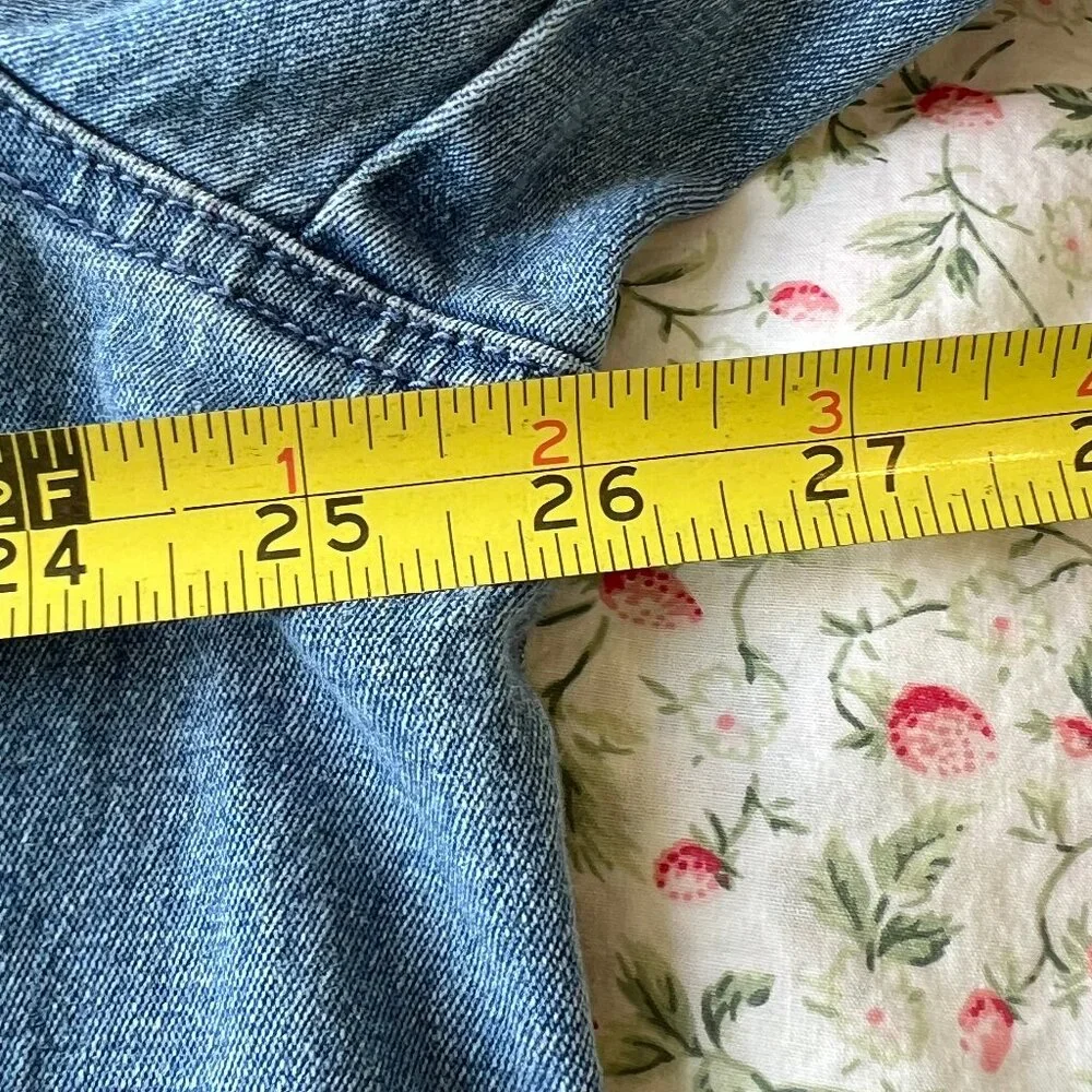 DG2 Diane Gilman Light-wash Women's Denim Blazer - Picture 10 of 16